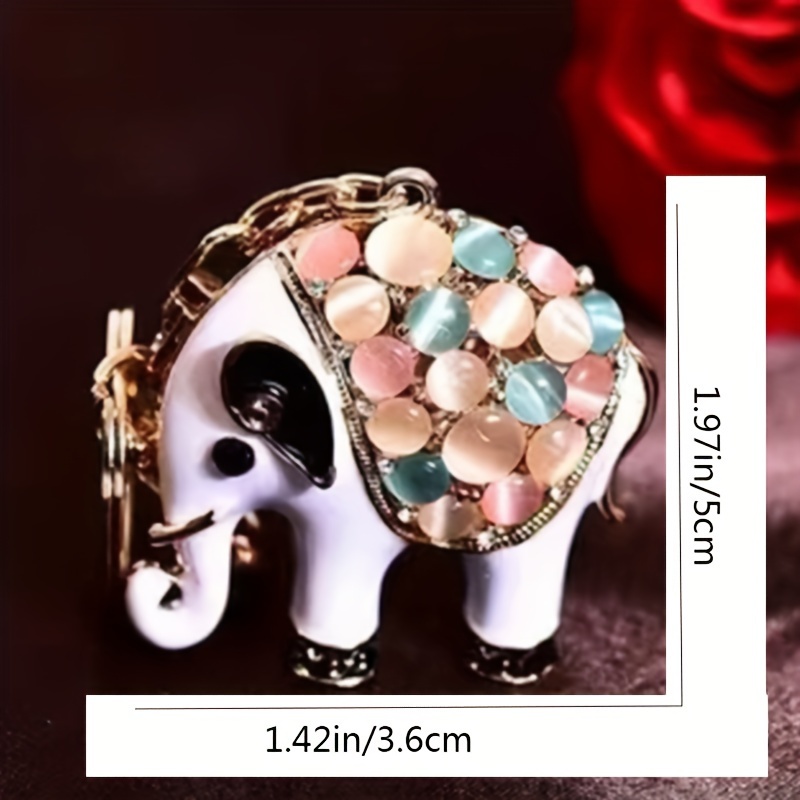 Mascot Elephant Keychain For Men, Good Luck Elephant Keychain, Cute Bag  Pendant, Holiday Gift - Main Image