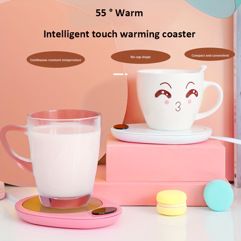 Smart Mini Usb Cup Warmer 3 Gear Heating Coaster For Coffee - Temu