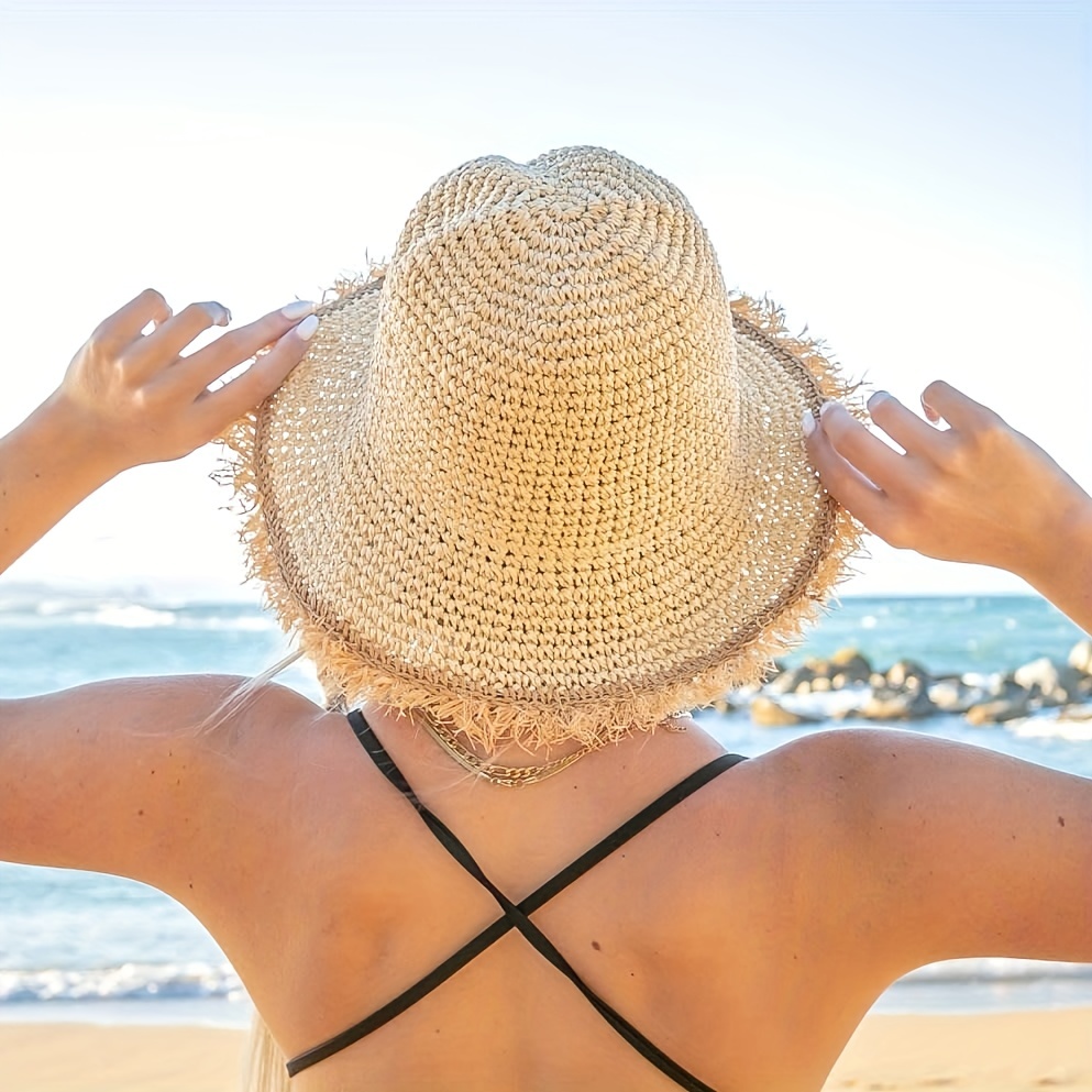 Summer Beach Sun Hats for Men Foldable Floppy Travel Packable