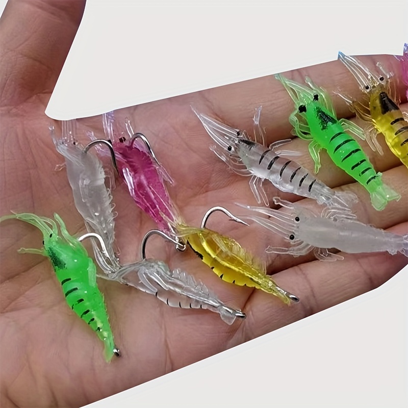 Glow In Dark Shrimp Fishing Lure: Lightweight Easy Use - Temu Canada