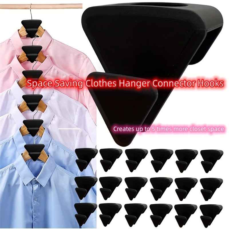 Space Saving Hanger Hooks Clothes Hanger Connector Hooks For - Temu