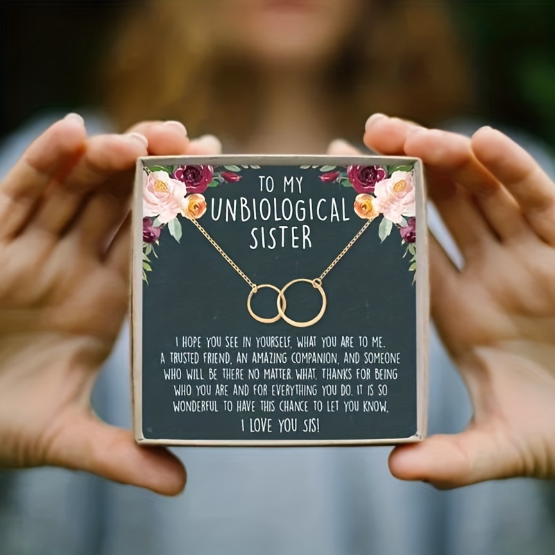 Best Friend Necklace: BFF Necklace, Best Friend Gift Jewelry, Long  Distance, Quotes, Friends Forever, 2 Interlocking Circles - Dear Ava