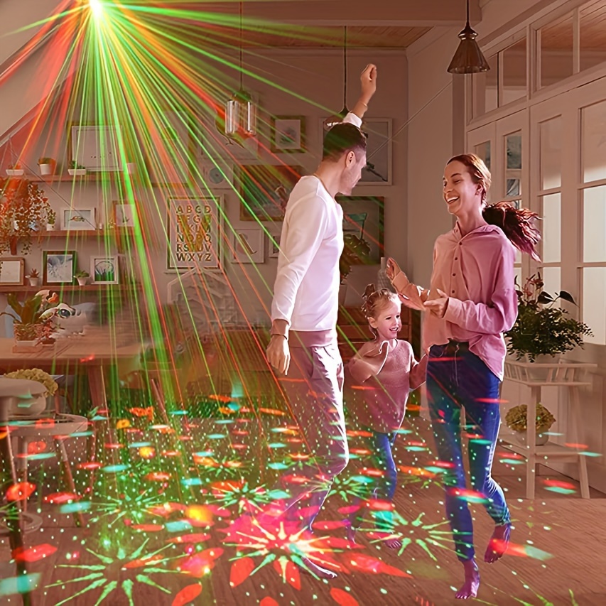 Lumières de fête Dj Disco Boule Disco Lumières stroboscopiques LED  Projecteur de lumière sonore activé avec télécommande pour fêtes, club de  Noël