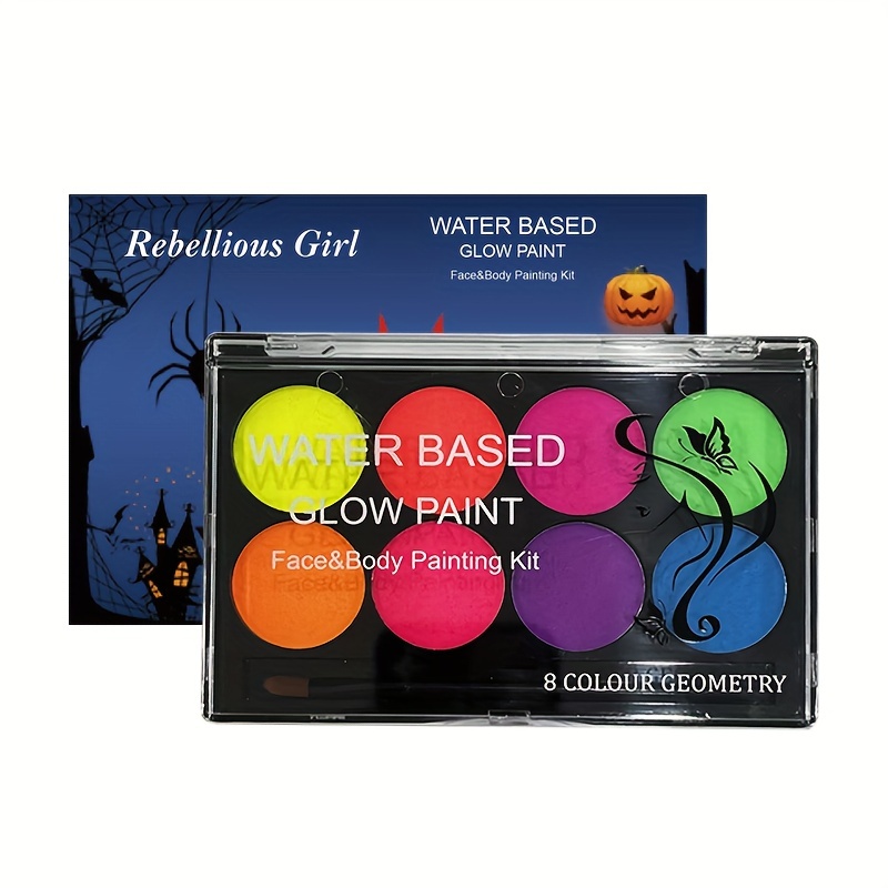 New Water-based Fluorescent Body Paint Pigment Glow up Products for Girls