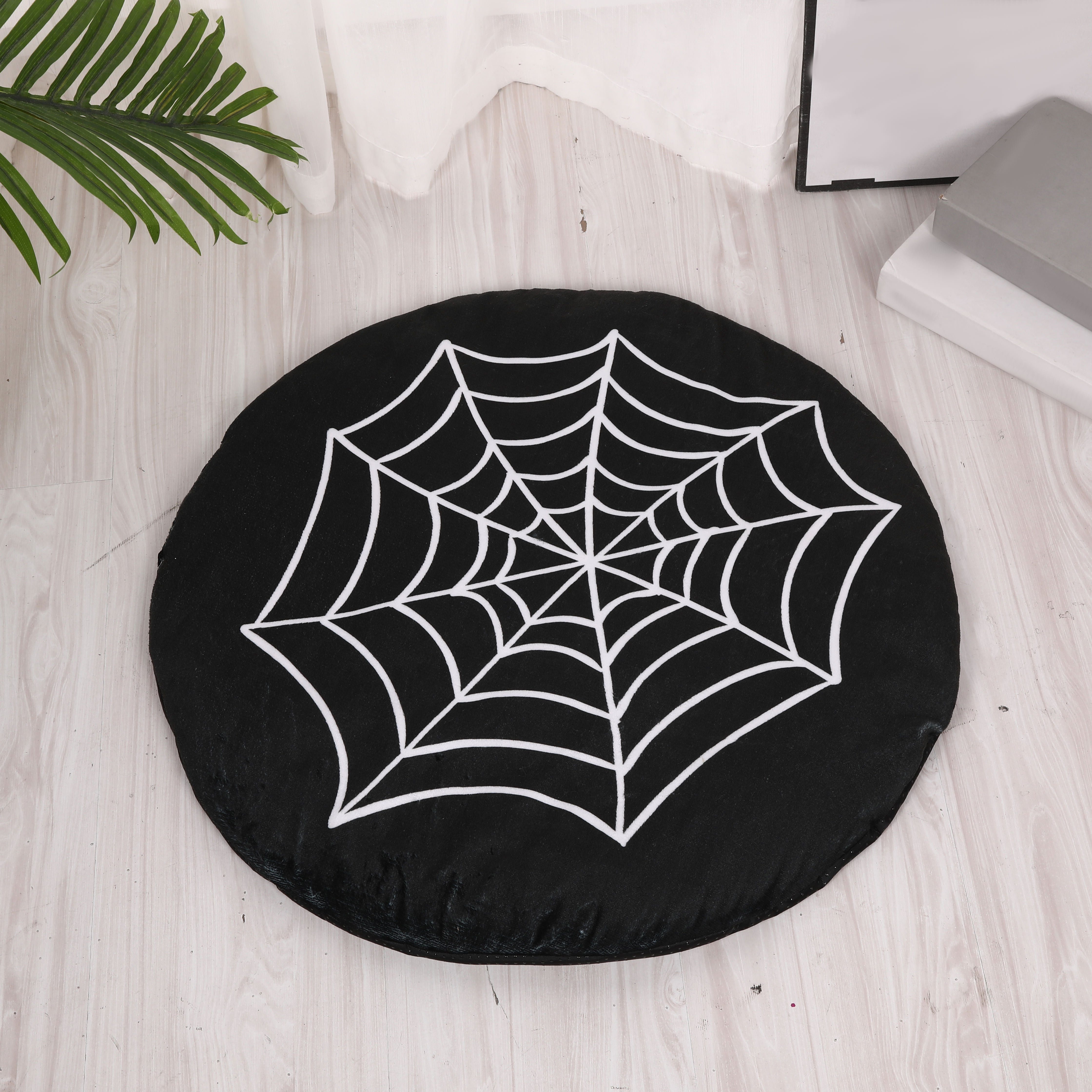 Halloween Spiderweb Pattern Floor Mat Soft And Comfortable - Temu