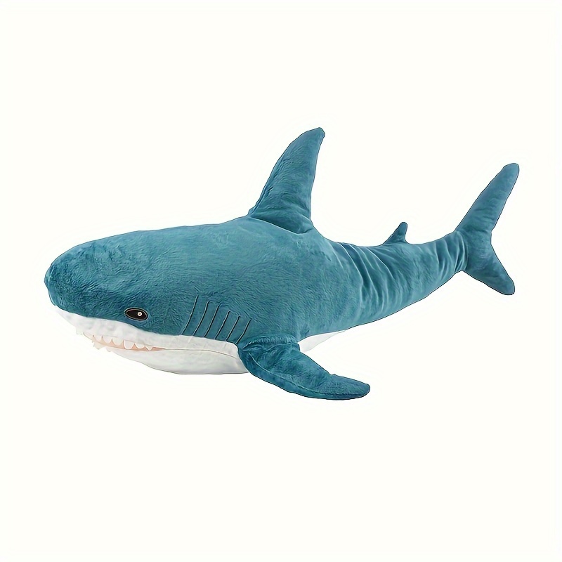 60-140cm Giant Colorful Shark Plush Toys Stuffed Soft Big Size Sea