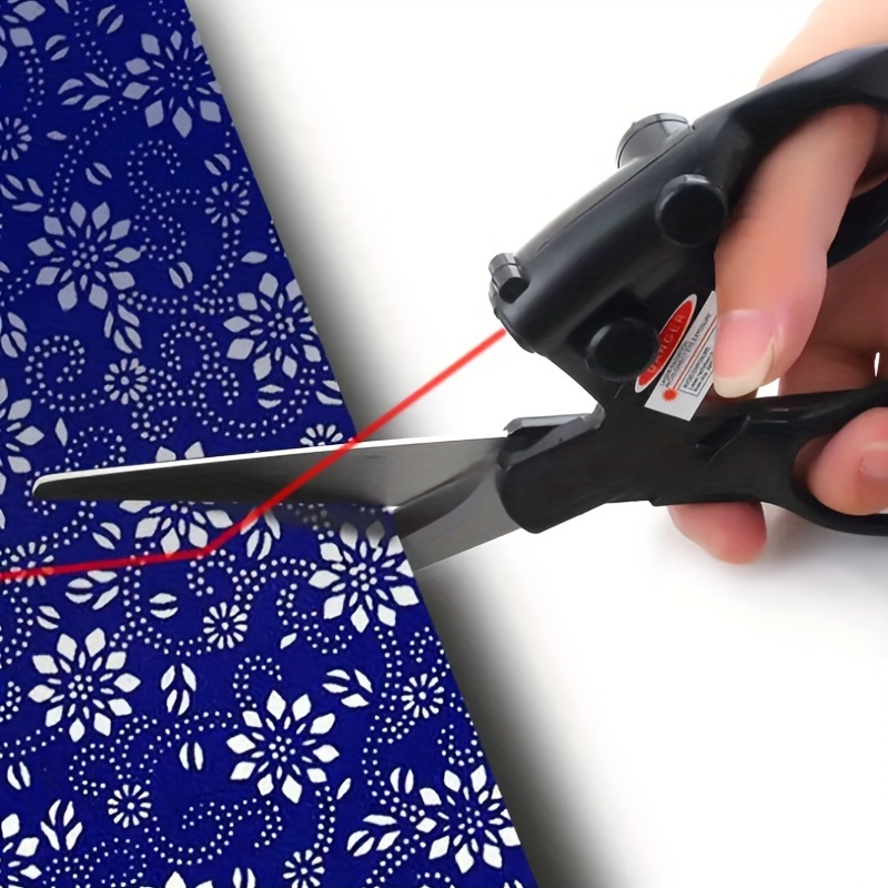 Professional Laser Guided Scissors for Home Crafts Wrapping Gifts