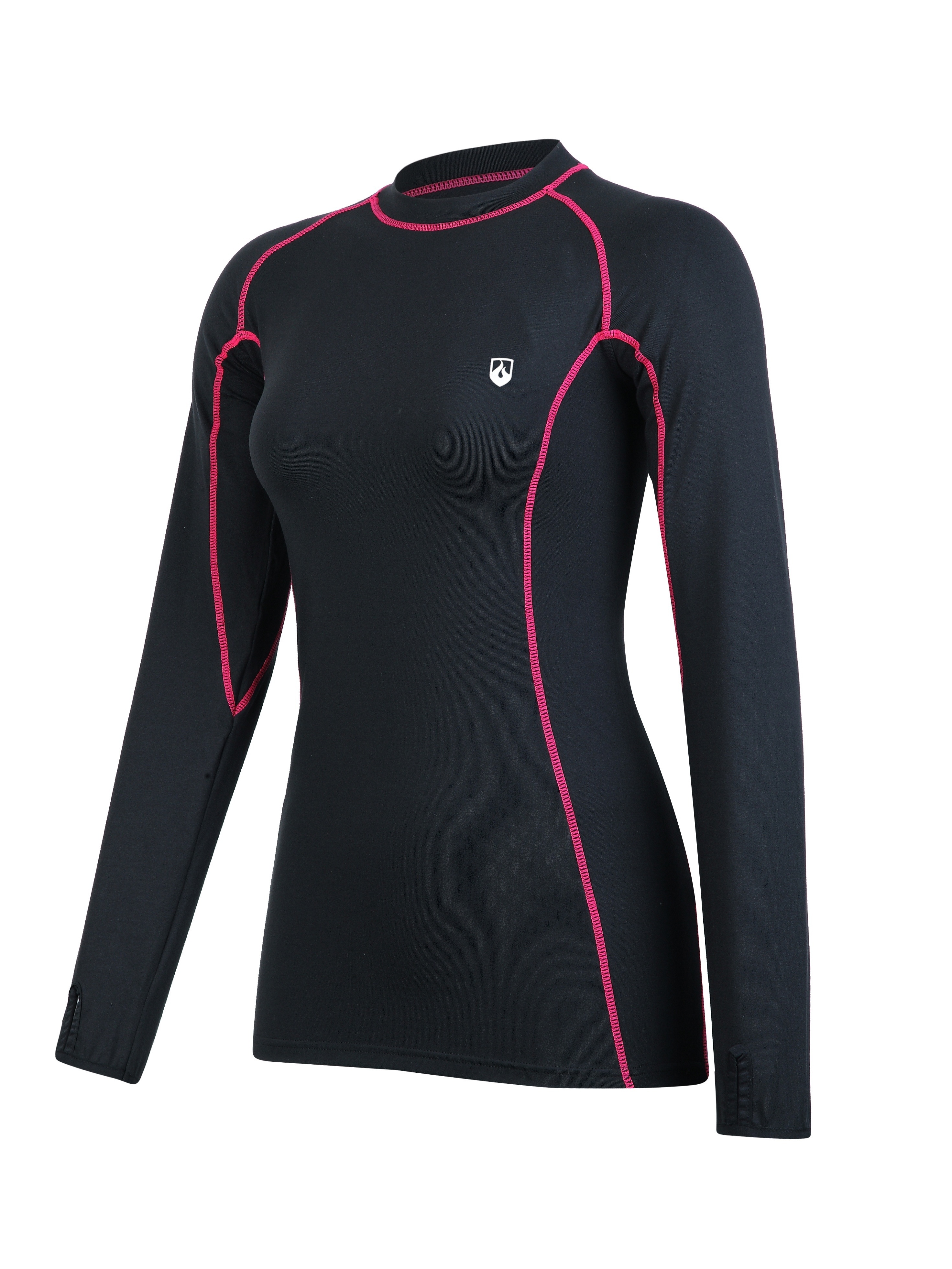 Womens T-Shirt Long Sleeve Undershirts Compression Tops Thermal