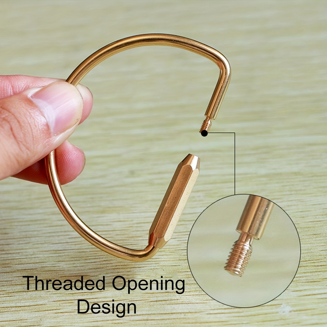 Threaded Locking Key Rings