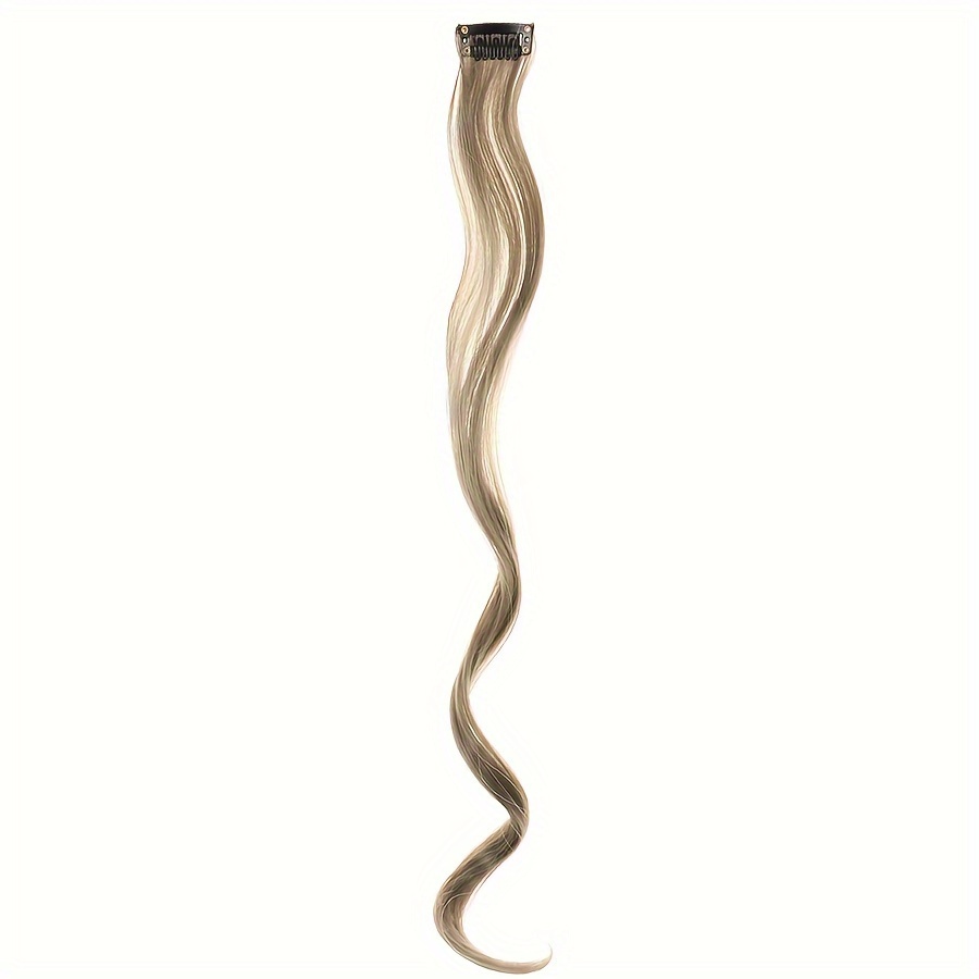 Colored Curly Hair Extensions Long Wavy Hairpieces Clip In Temu