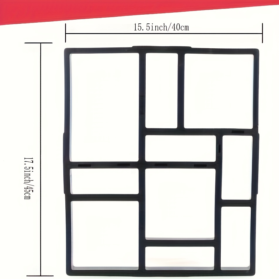 Acquista Stampo per pavimentazione fai da te 40 cm x 40 cm Stampo per  pavimentazione quadrata in mattoni di cemento Finitrice in calcestruzzo  Produttore di plastica fai da te Stampo per pavimentazione