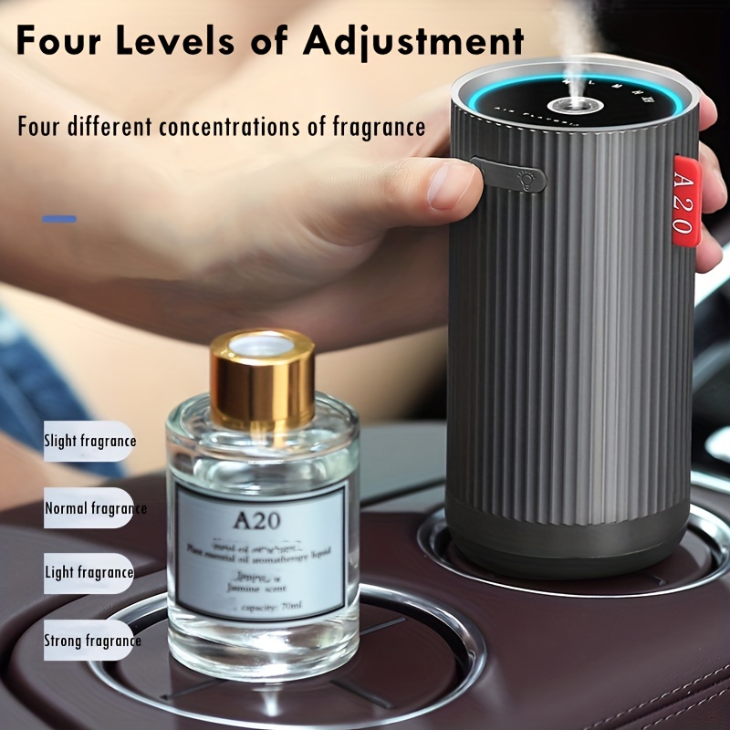 New clock light-sensing smart car aromatherapy machine ornament essential  oil atomizing diffuser light fragrance air freshener