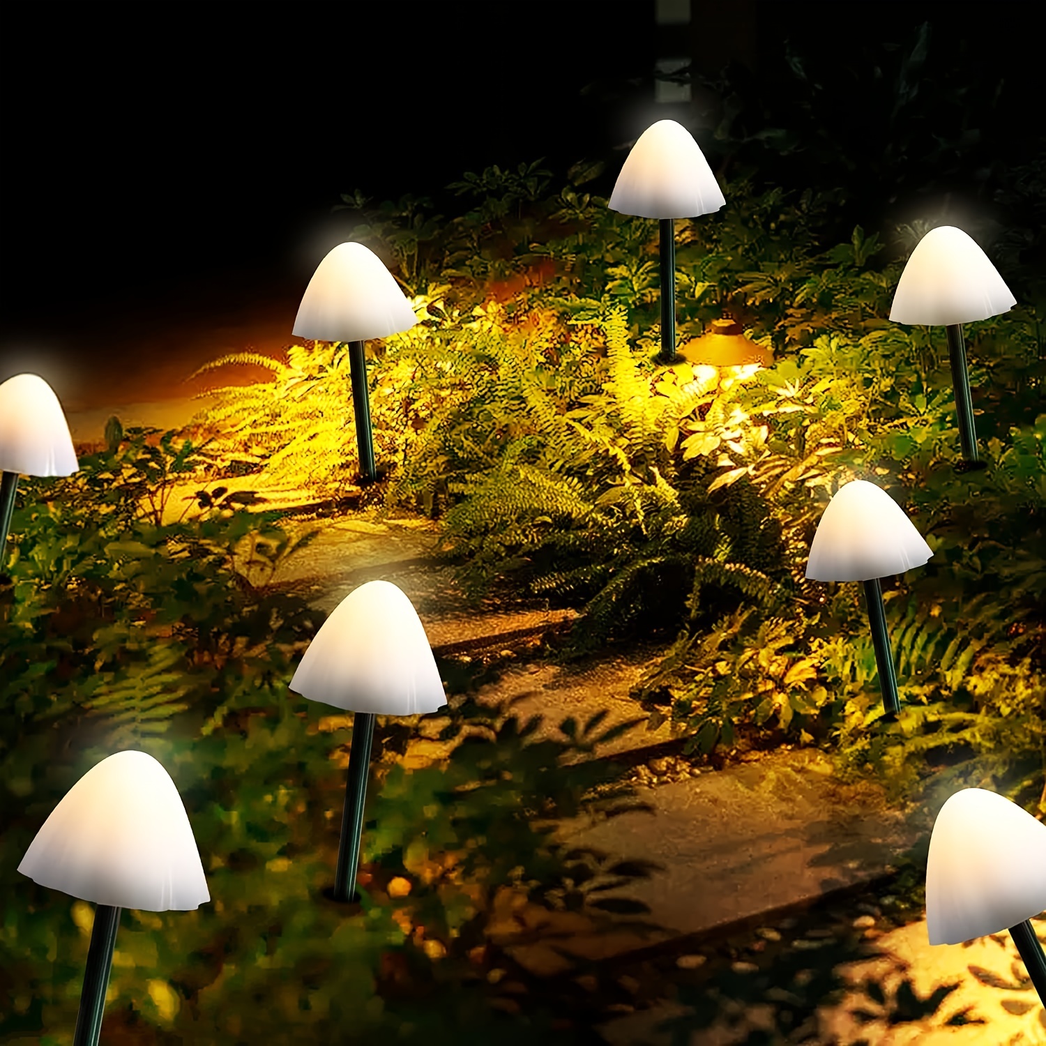 mushroom led string lights