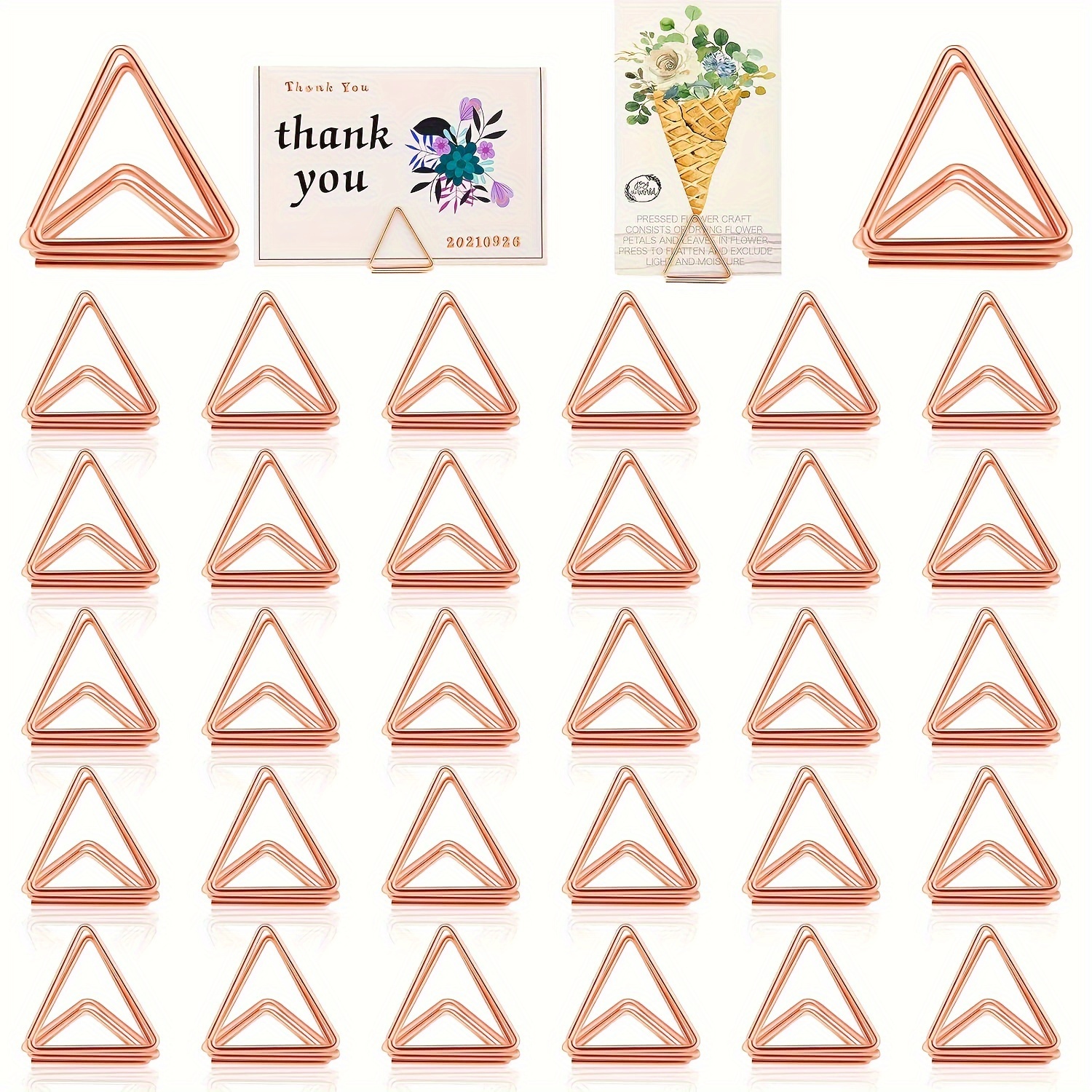 Triangular Card Holders Cute Table Number Holders - Temu