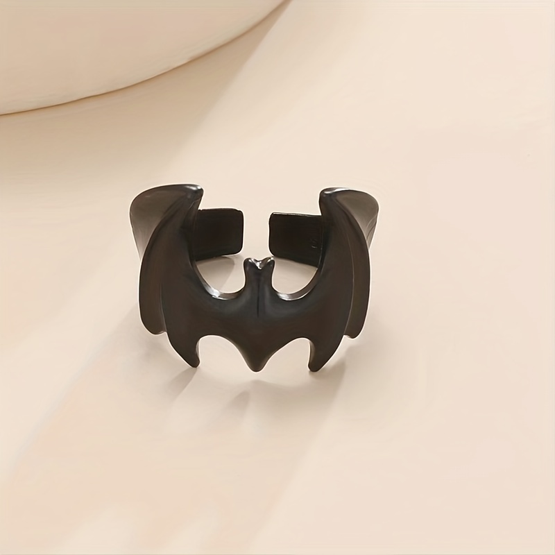 Men's Gothic Punk Bat Opening Finger Ring
