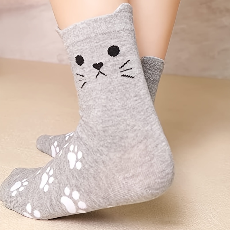 Cat Socks Women Animal Cute Socks Women Funny Gifts Cat - Temu