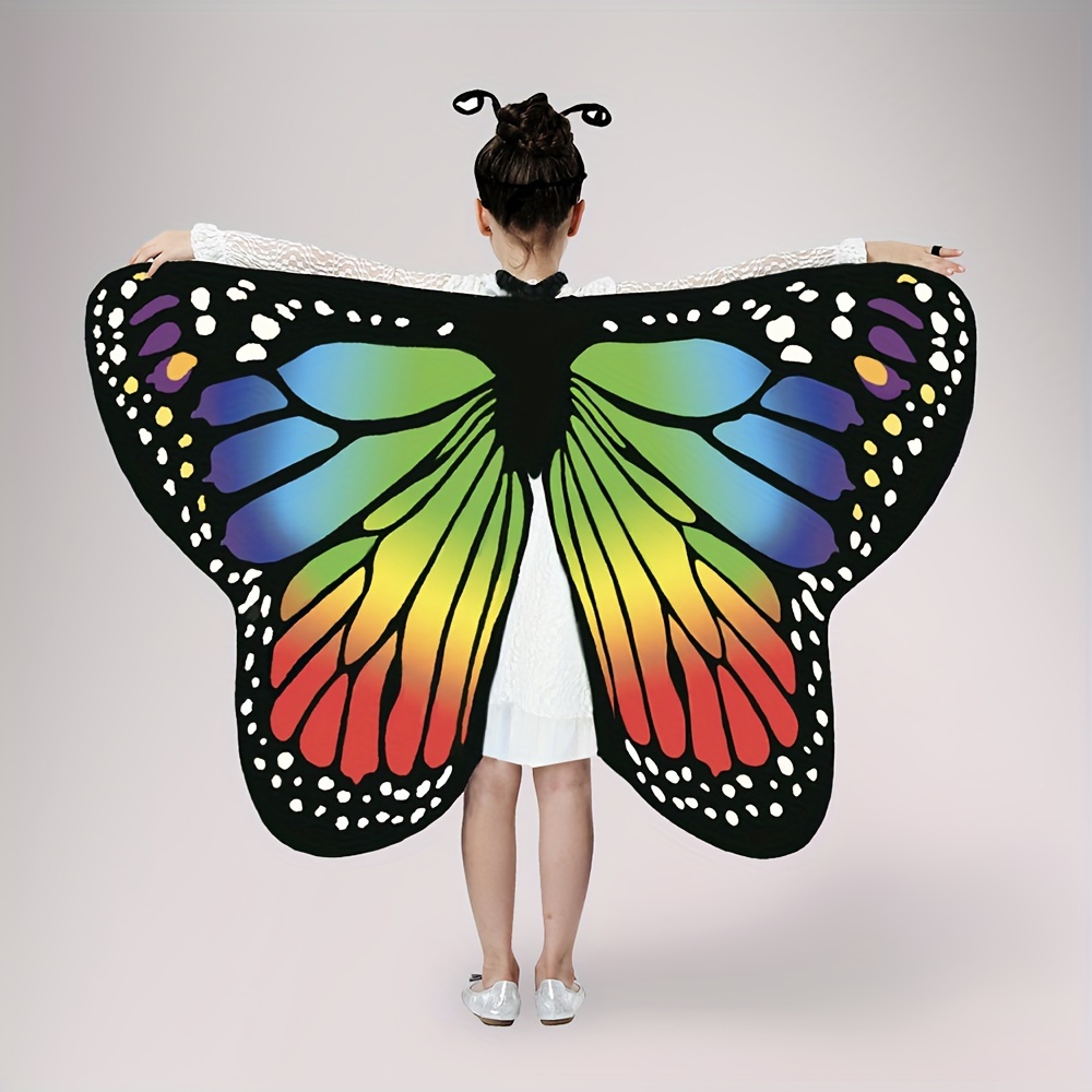 Butterfly Wings Shawl Fairy AdultNymph Pixie Costume Accessory Elf Cosplay  Wing✨