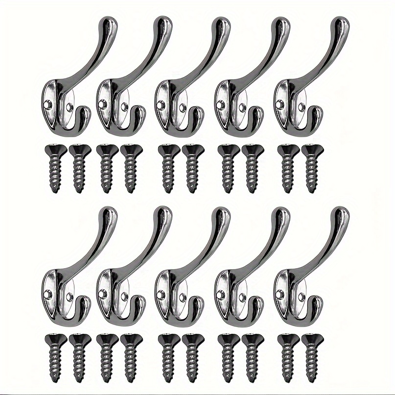 Wall Hooks Screws Alloy Hanging Single Hook Bathroom Coat - Temu Philippines