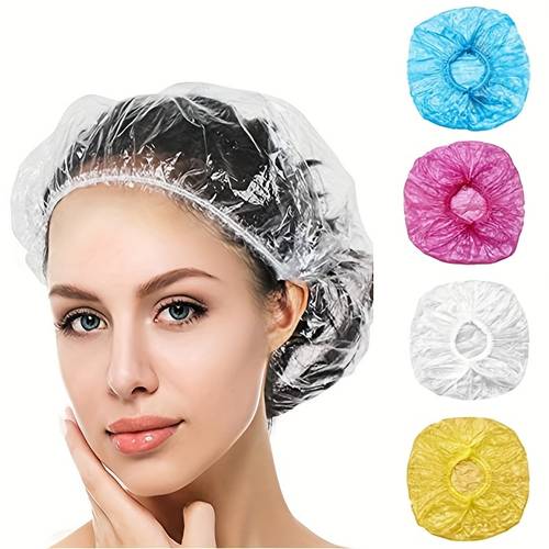 100pcs multifunctional disposable shower cap plastic