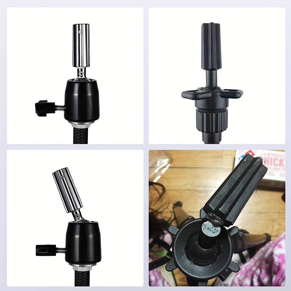Tripod Mini Mannequin Head Stand, Wig Stand Tripod Adjustable (36.83-55.37  Cm) For Mannequin Heads Training Heads