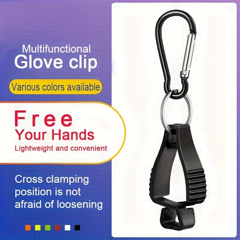Swivel Glove Clip Holder with Carabiner