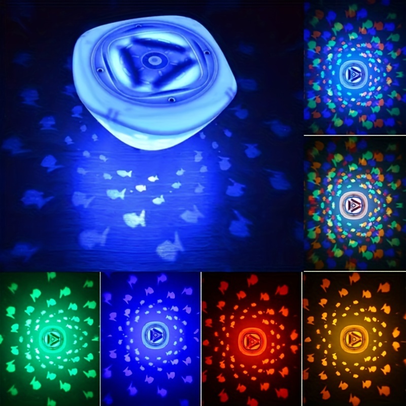 Led Submersible Light 10 Lights Waterproof Remote Control - Temu