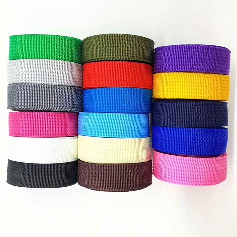 Rouleaux d'étiquettes en ruban de taffetas enduit de nylon vide de 20 mm