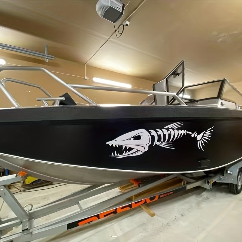 

1pair X - 278 Yacht Hull Sticker Animal Character Fish Bone Auto Door Decoration Car Posted