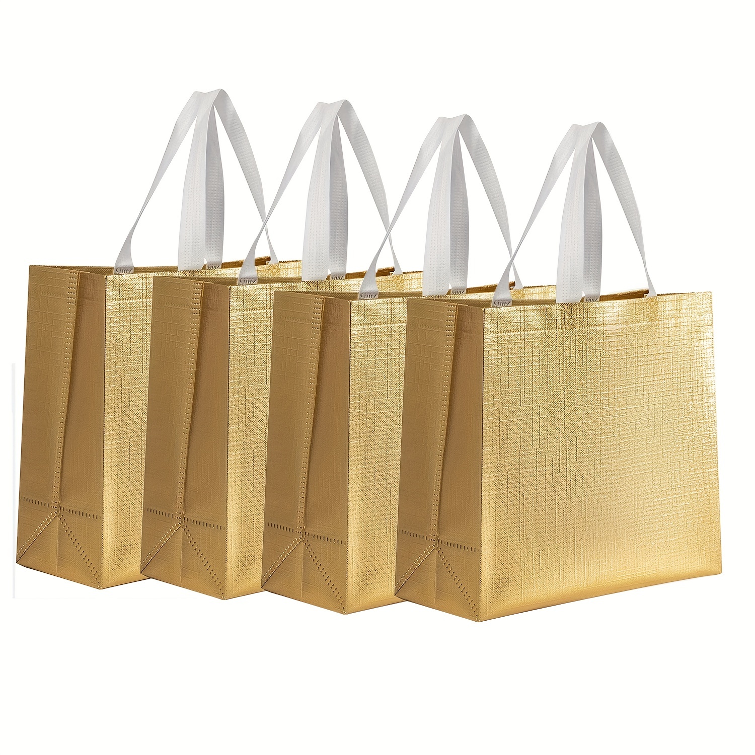 Large Gold Gift Bags with Handles, Reusable Tote, Glitter Metallic Bling  Shimmer, Inches - Ralphs