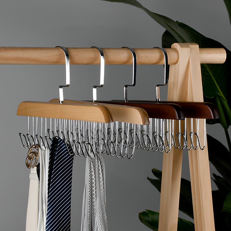 

1pc Wardrobe Tie Hanger, Bag Holder, Hat Holder, Clothes Drying Rack, For Closet Organizer, Multi-functional Storage Hanger