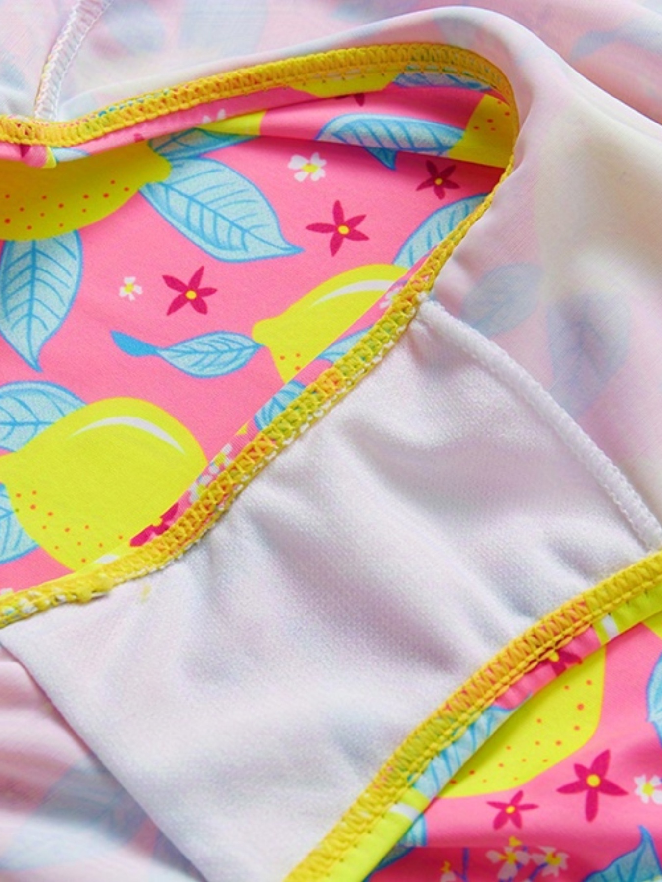 One Piece Girls Lemon Swimsuit Sleeveless