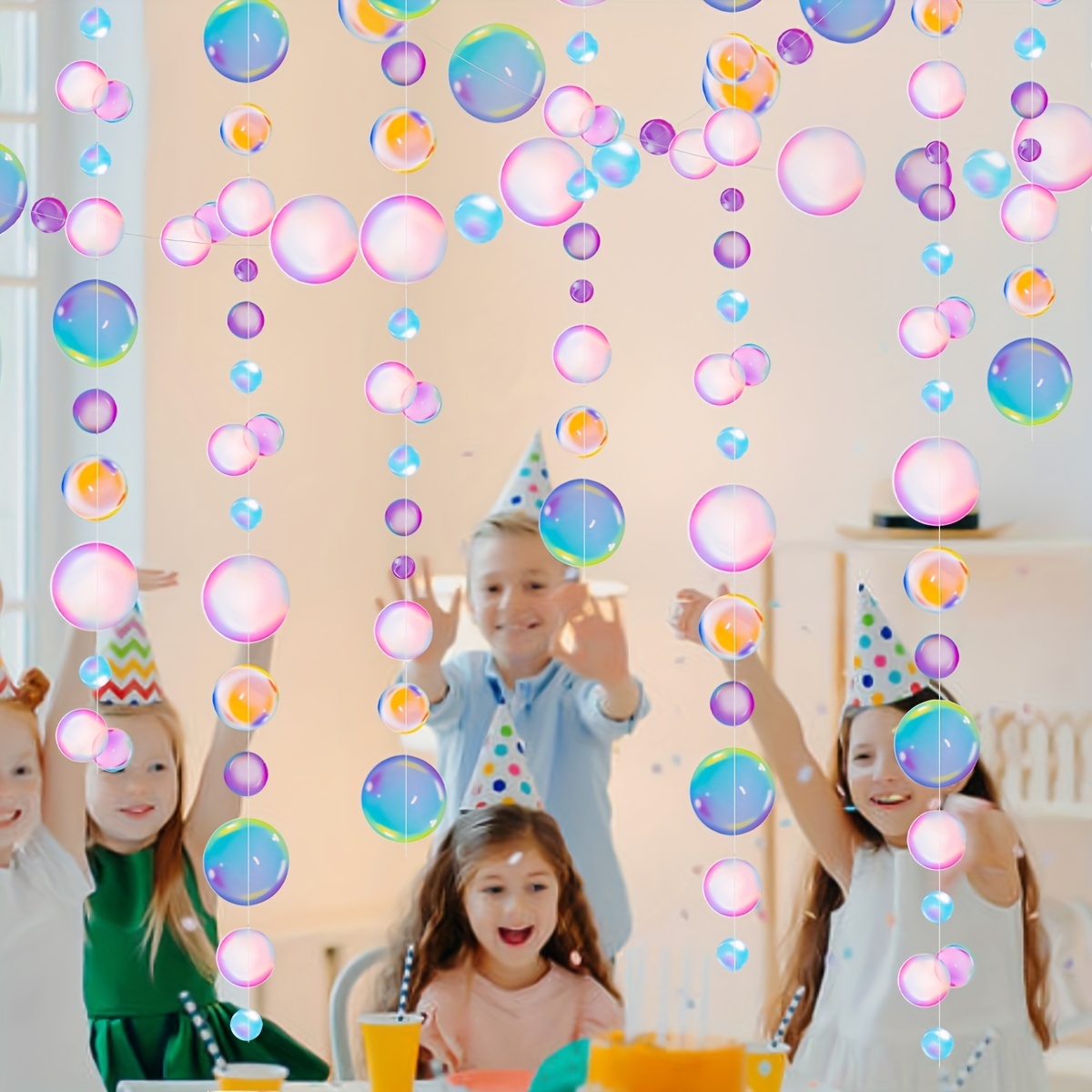 Undersea Colorful Bubble Garland Mermaid Theme Party Decor - Temu