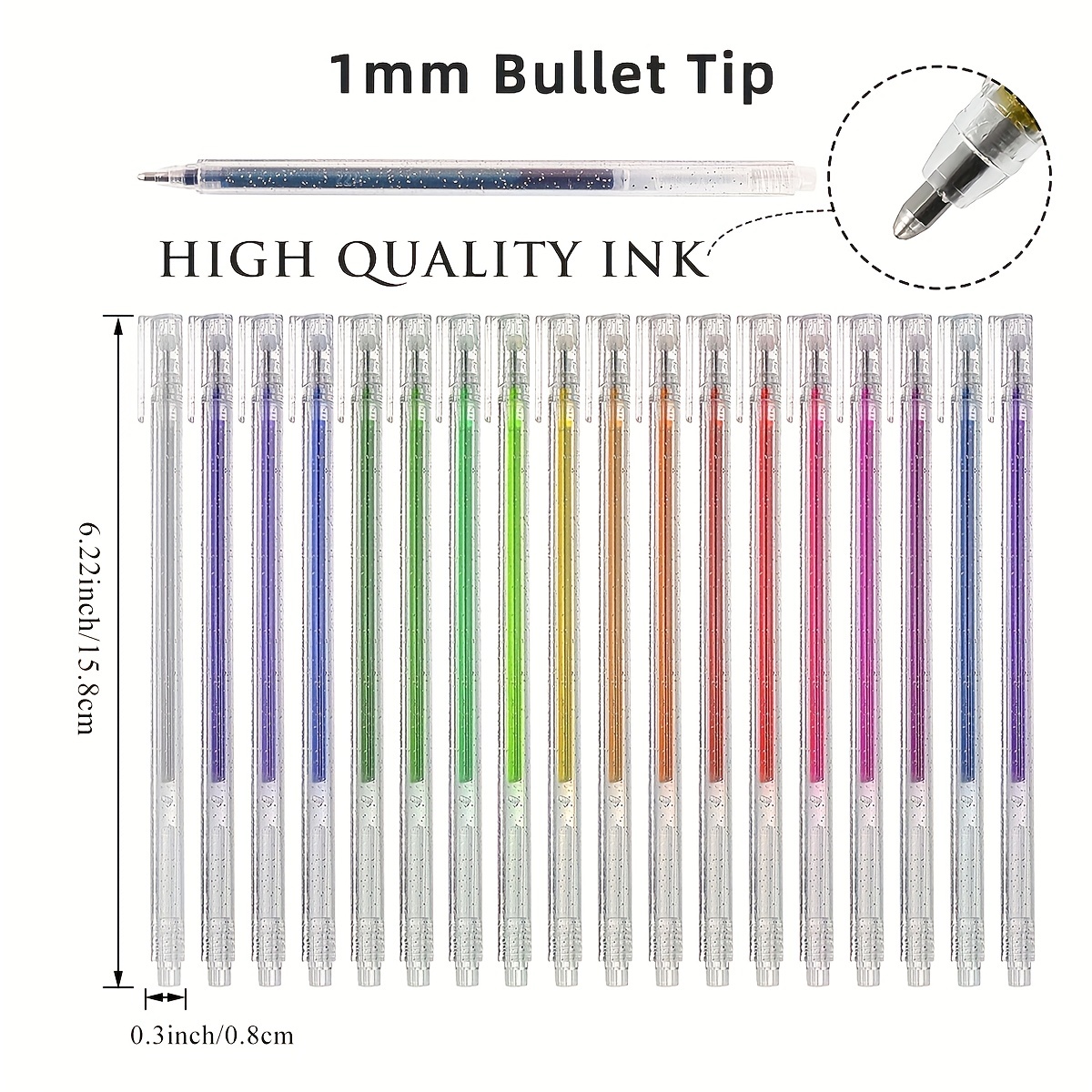 Glitter Pen Colored Gel Glitter Pen Set Glitter Gel Pens For - Temu Italy