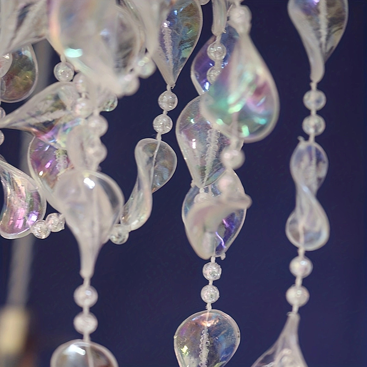 1X Acrylic Curtain Crystal Bead String Octagonal Wedding Party Decoration  LI