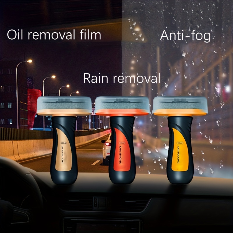 Car Glass Oil Film Stain Removal Cleaner, AutoGlass Oil Film Remover, Oil  Film Cleaner, Oil Film Remover for Car Window, Remove Stains, Rain and Fog