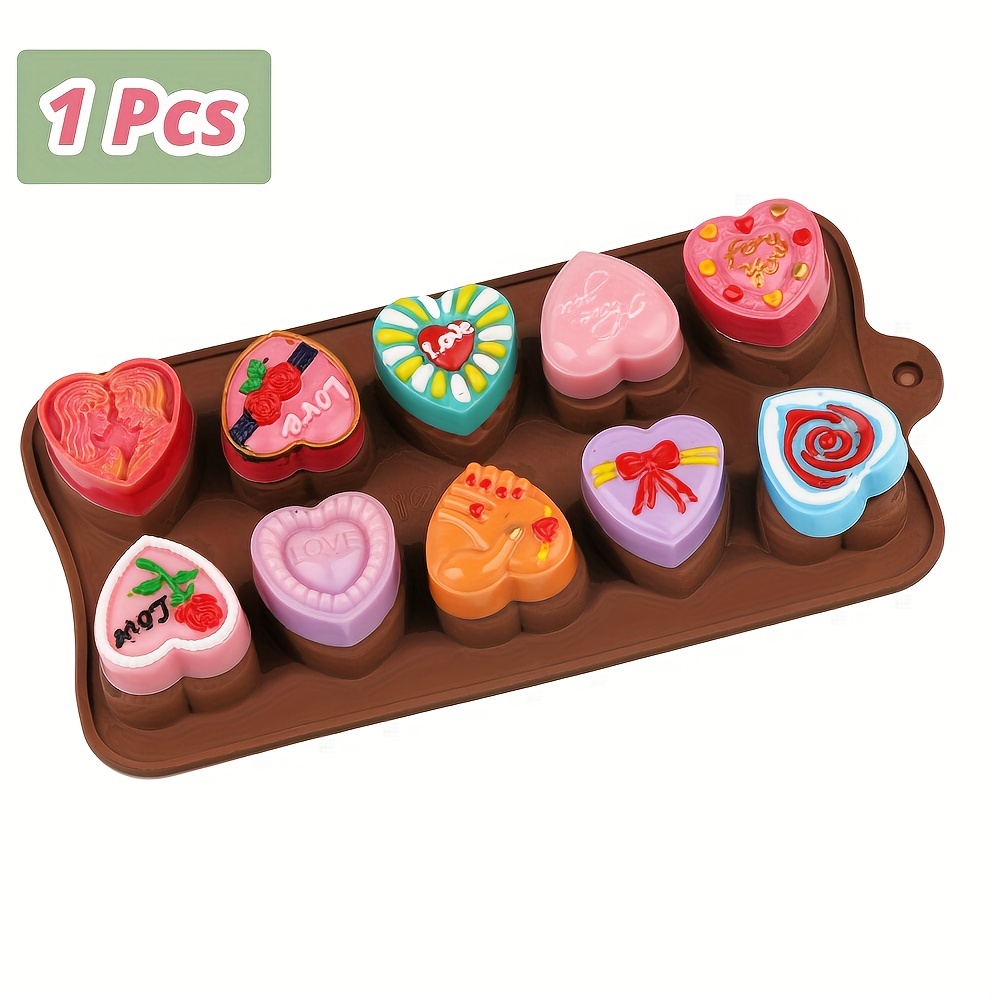 15cavities Mini Heart Chocolate Mold Silicone Candy Molds Gummy Jelly Mould  Baking Tools for Cakes Cake Decoration Accessories - AliExpress