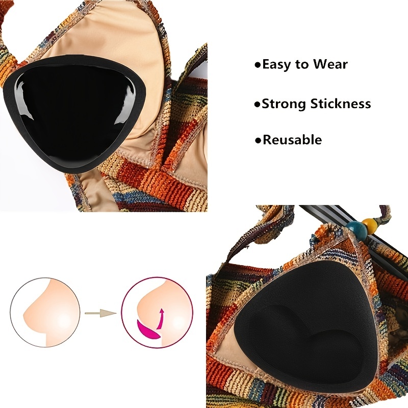 Bio silicone Swimsuit Self adhesive Invisible Breast Pad - Temu Canada