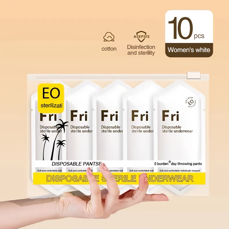 Women's Disposable Underwear for Travel and Menstrual Period