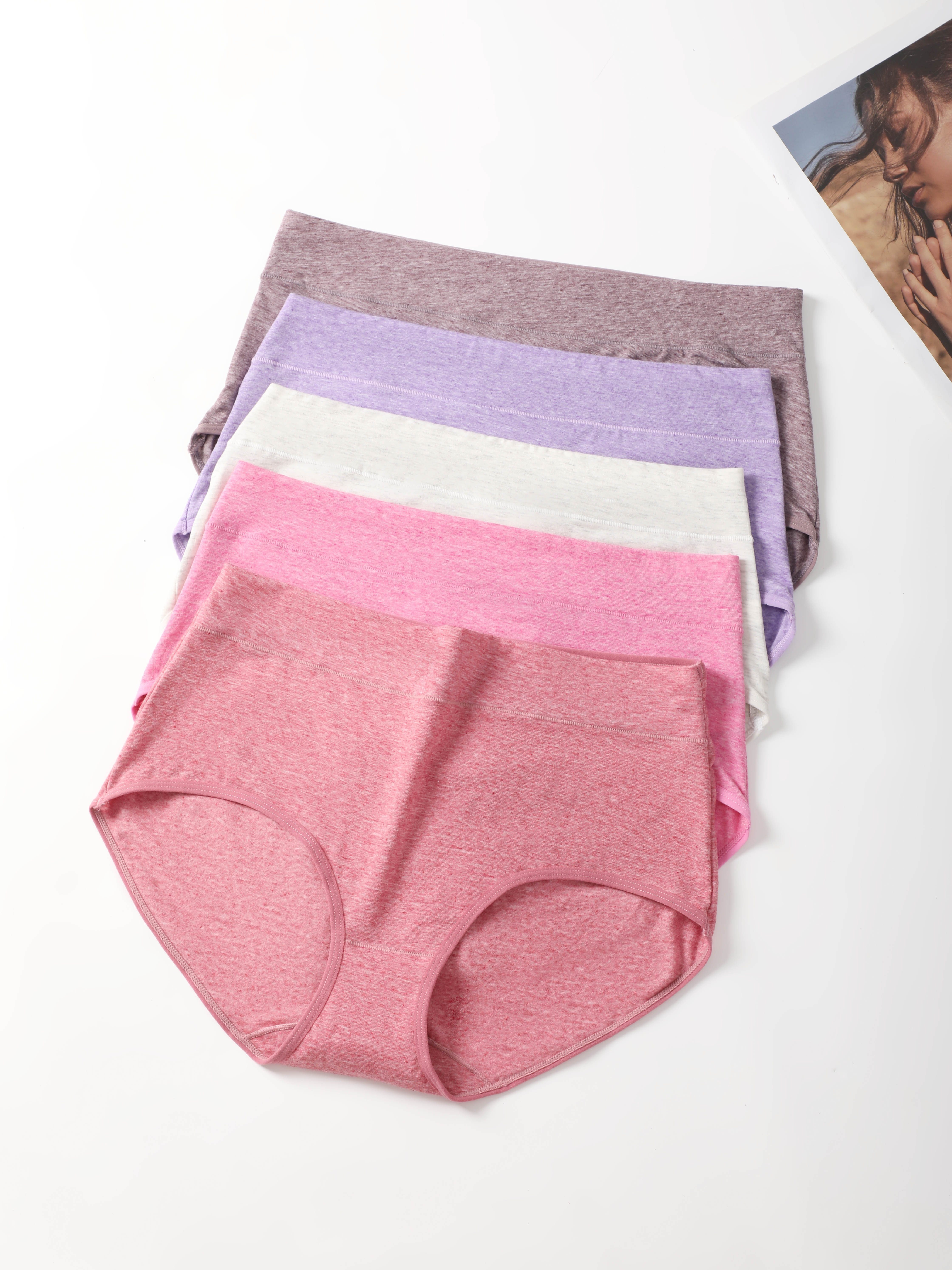 Breathable Cotton Seamless Cotton Panties For Plus Size Women Set