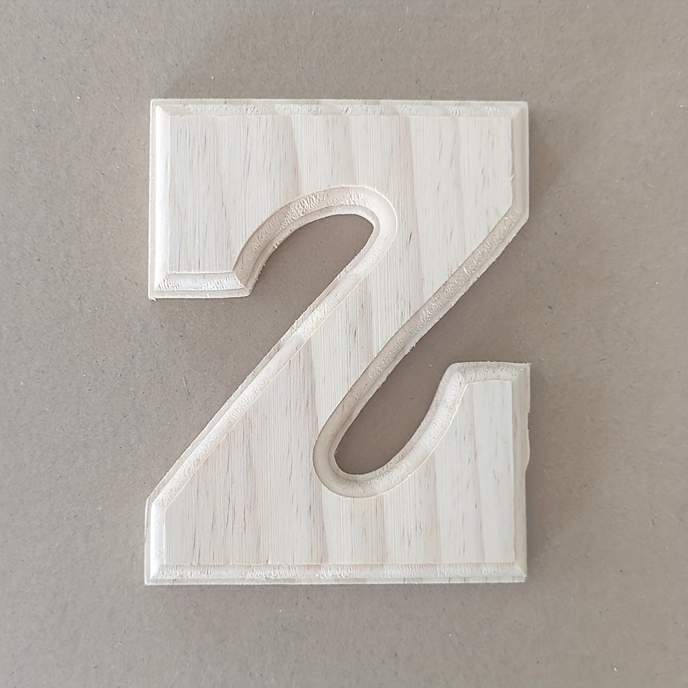 Wooden Letter Z Wood Alphabet Letters For Crafts Wood - Temu