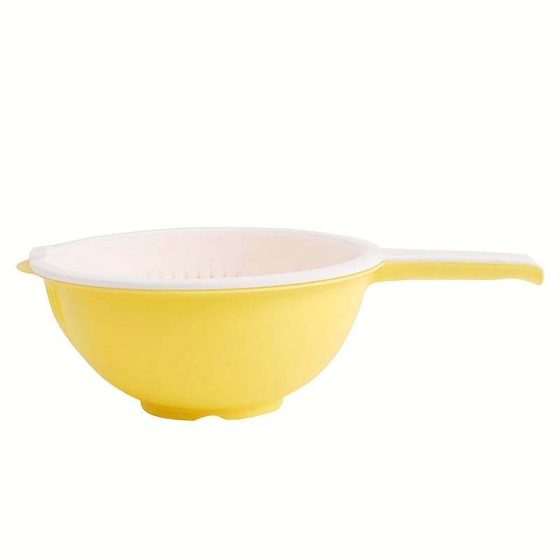 Double Layer Drain Basket With Handle for Vegetable Washing