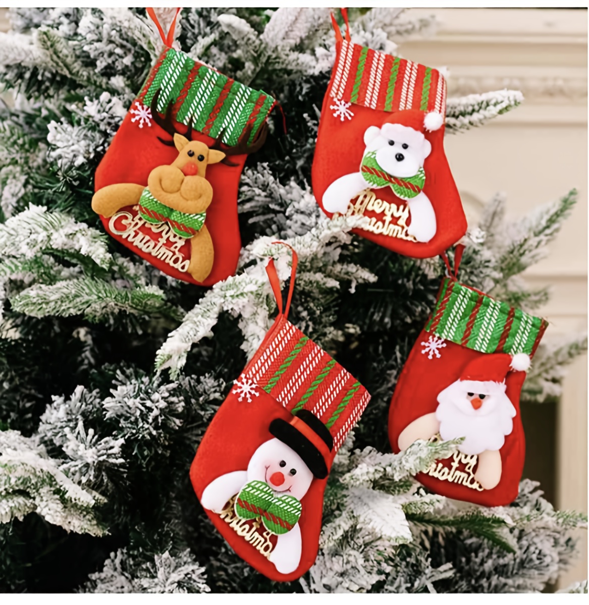 Calcetines de Navidad para mujer Navidad Viejo Árbol Copo de nieve