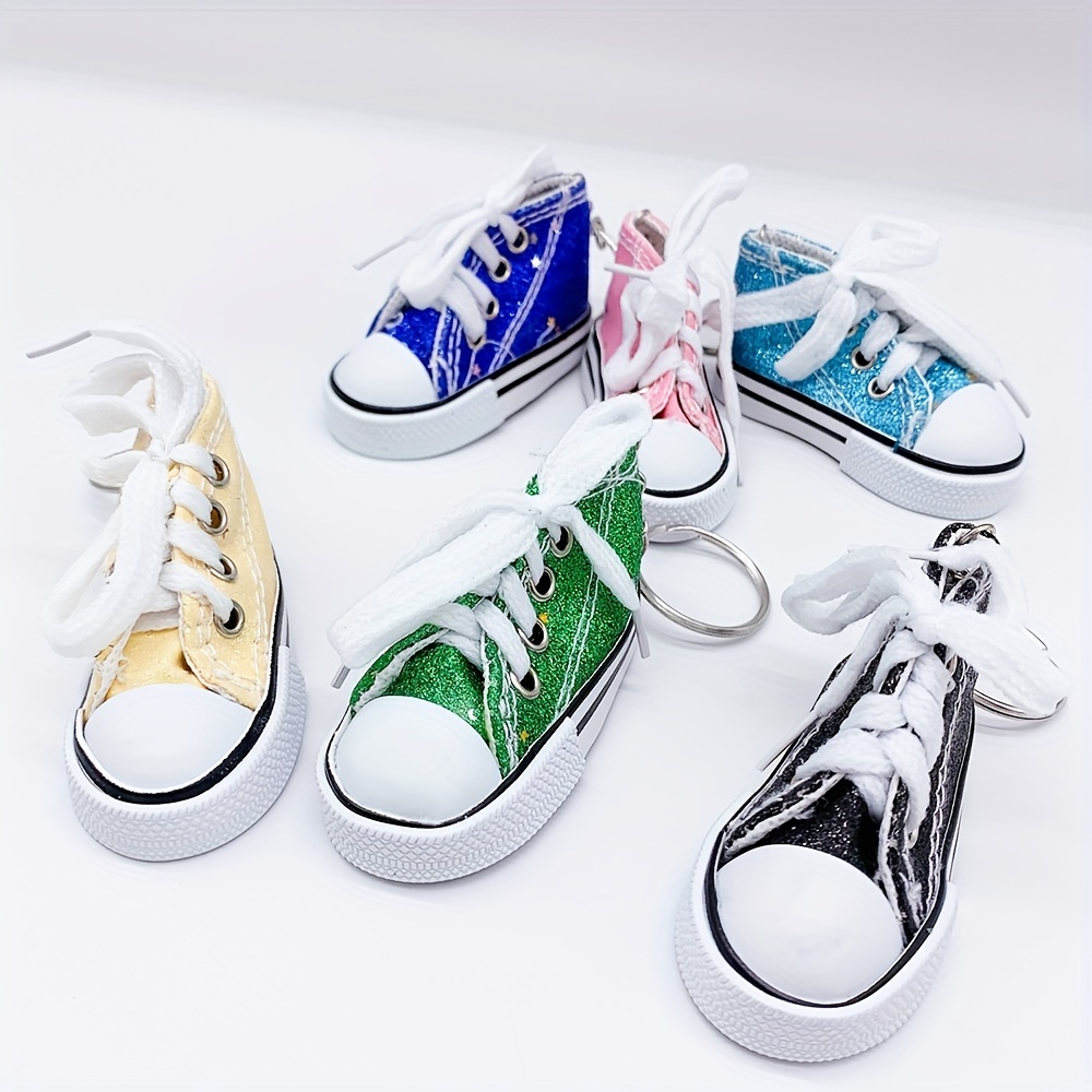  Chun High Top Style Sneakers Shoes Keychains,Rhinestones Bag  Pendant Keyrings, Black, Large : Clothing, Shoes & Jewelry