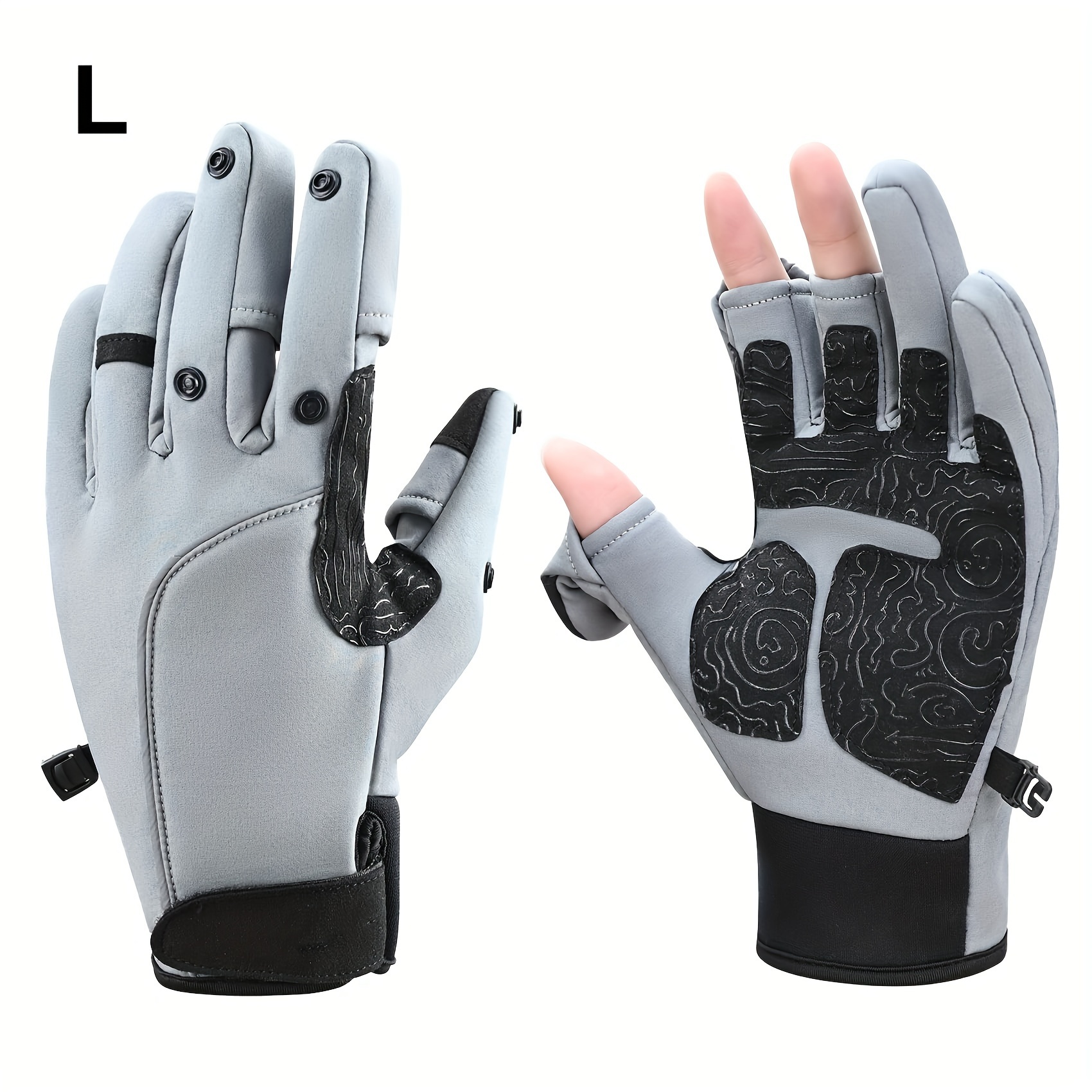 Flexible Winter Fishing Gloves Fleece Lining Windproof Ice - Temu