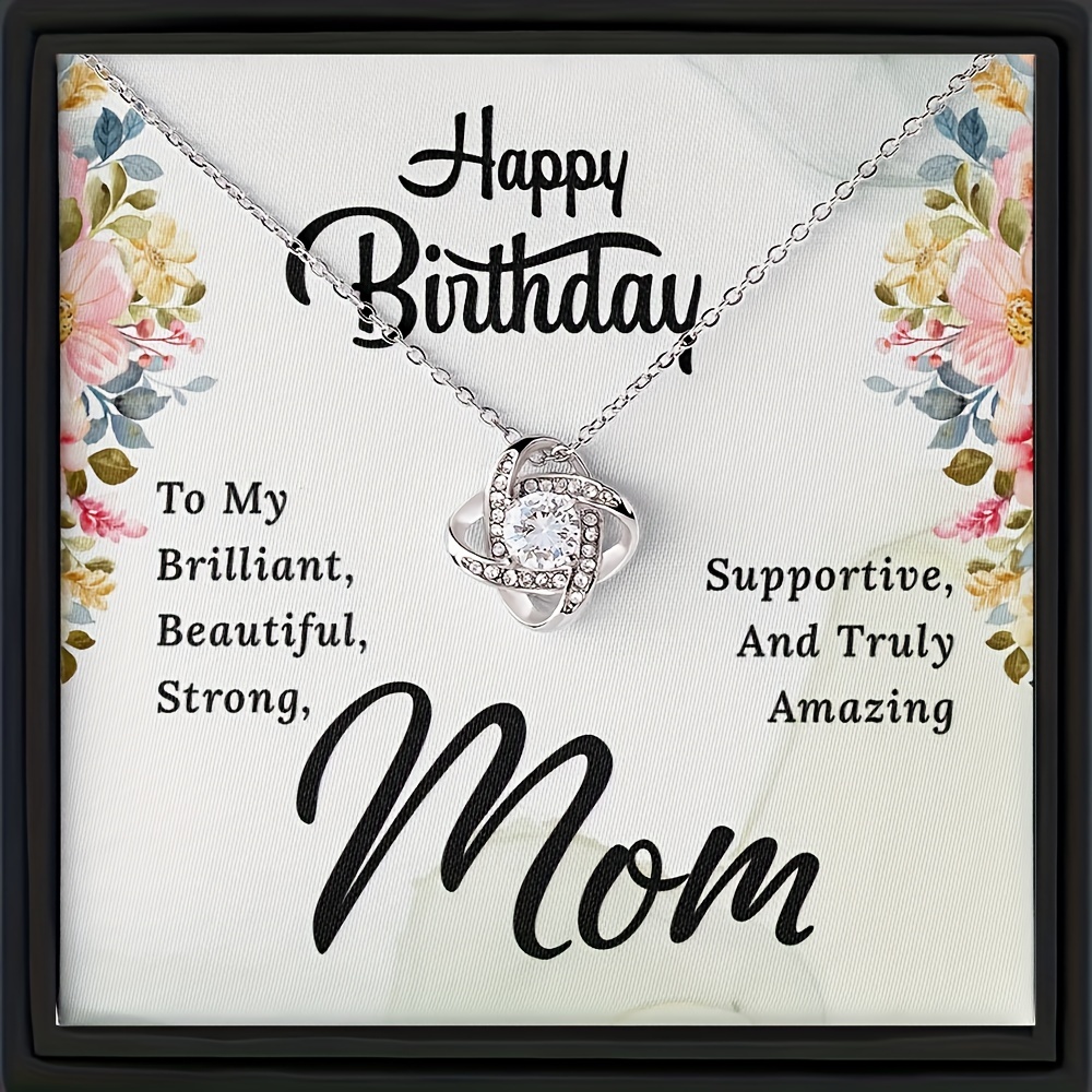 Beautiful Meaningful Happy Birthday Mom Gift Necklace