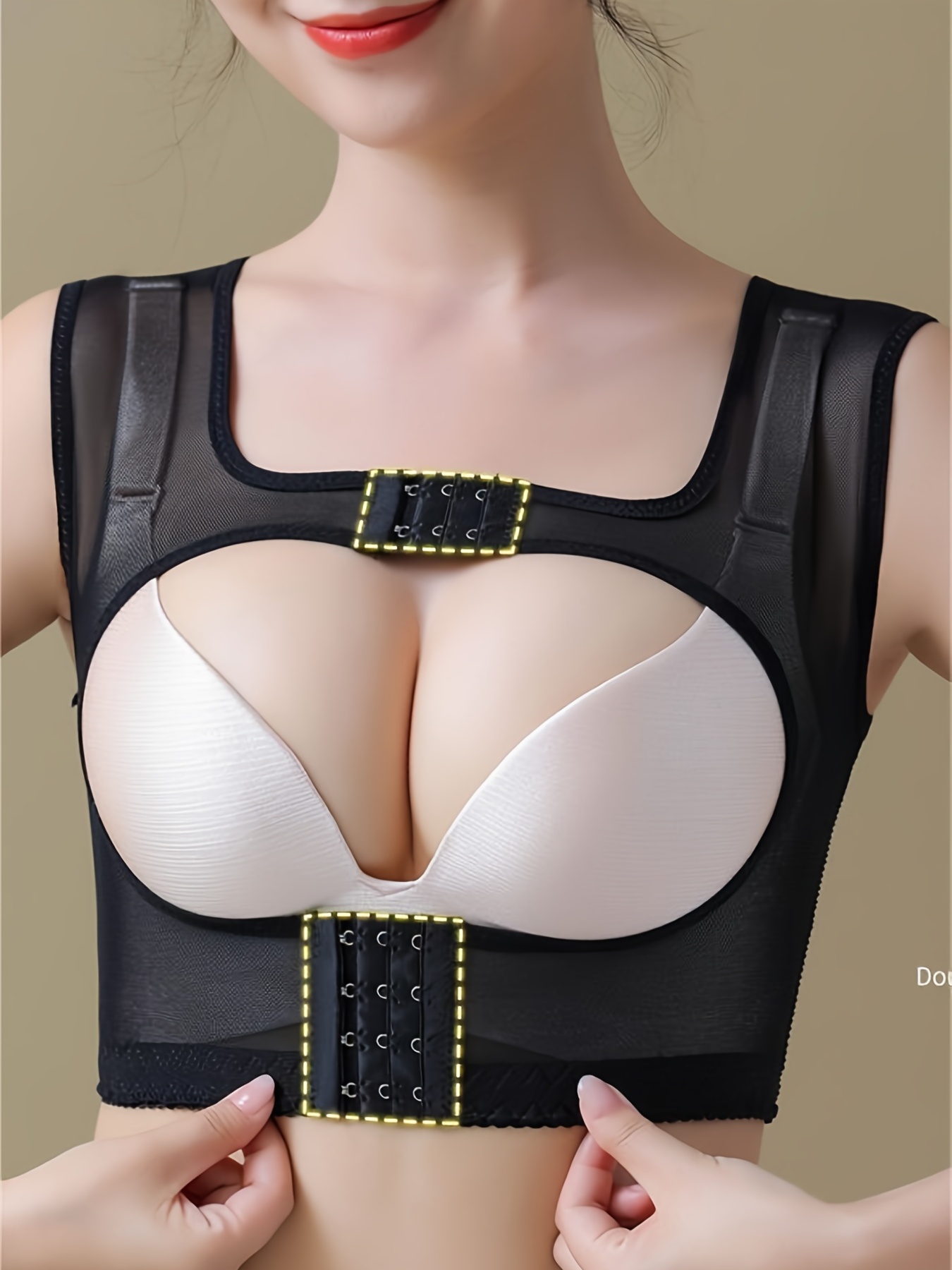 Chest Brace Up For Women Posture Corrector Shapewear Tops Back Brace  Support Bra Shaper X-strap Vest