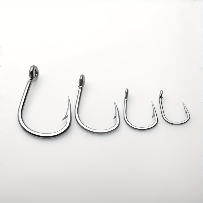 Stainless Steel Fish Hook Sharp Single Hook Barb Sea Fishing - Temu