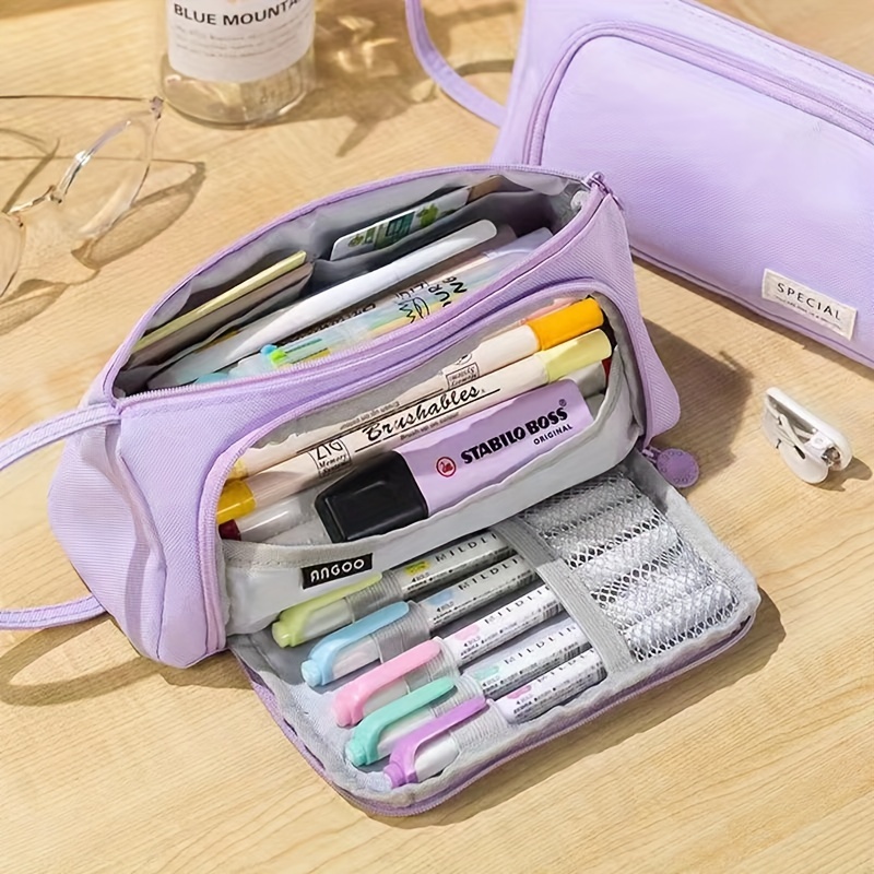 Pencil Case Small Pencil Pouch Portable Pen Bag for Office School