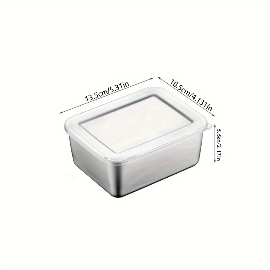 Container, Stainless Steel Fresh-keeping Box With Lid, Airtight Food  Storage Container Lunch Box Bento Box, For Outdoor Picnic, Camping, For  Commercial Use Table, Kitchen, Restaurant, Kitchen Supplies - Temu