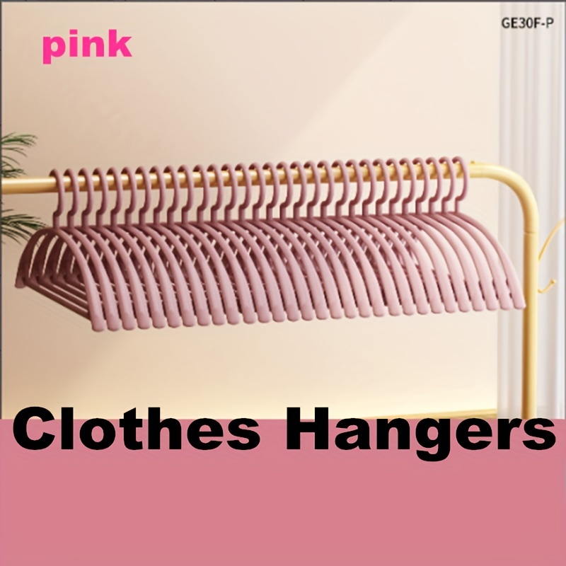 Wide Shoulder Clothes Hanger Traceless Plastic Clothes - Temu